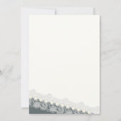 Invitation Dentelles vintages Et Perles Florales Enregistrer  (Dos)