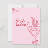 Invitation d'enterrement de vie de jeune fille der (Devant)