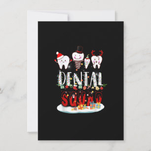 Invitation Dentist Christmas Dental Squad Lumières Drôle Pour