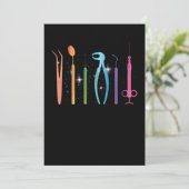 Invitation Dentist Dental Dentistry Tooth Teeth Doctor Gift (Debout devant)