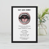 Invitation Dentist Dental School Graduation Party (Debout devant)