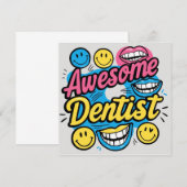 Invitation Dentiste génial merci (Devant / Derrière)