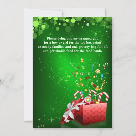 Invitation d'entreprise de fête de fête de (Dos)