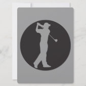 Invitation d'entreprise de tournoi de golf (Dos)