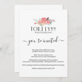 Invitation d'entreprise simple - Ajouter un logo (Devant / Derrière)