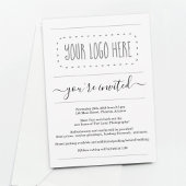Invitation d'entreprise simple - Ajouter un logo