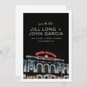 Invitation Denver Union Station Enregistrer la date (Devant / Derrière)