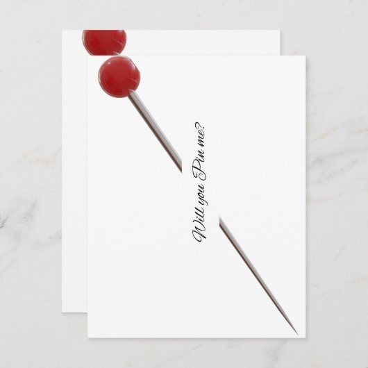 Invitation d'épinglement (Devant / Derrière)