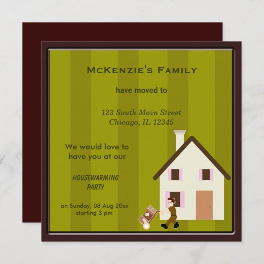 Invitation Déplacement (Devant / Derrière)