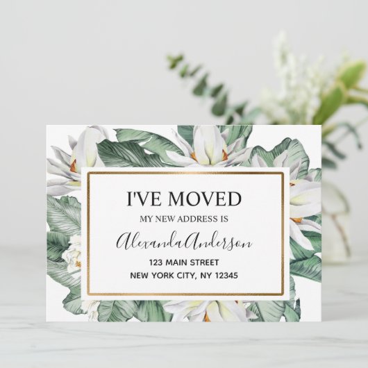 Invitation Déplacement de la flore tropicale (Debout devant)