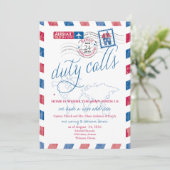 Invitation Déplacement du courrier aérien militaire vers Hawa (Debout devant)