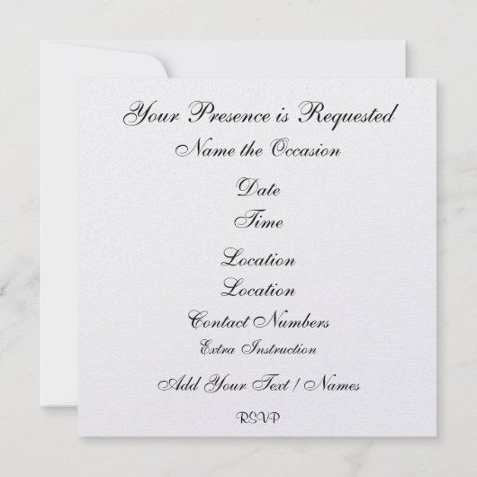 Invitation Déplacement... Retraite... (Dos)