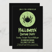 Invitation Déplaisant Black Spider Web Halloween Costume Part (Devant / Derrière)