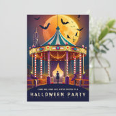 Invitation Déplaisant Carnaval d'Halloween (Debout devant)