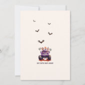 Invitation Déplaisant Clown Monster Camion Enfants Halloween (Dos)