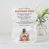 Invitation Déplaisant Ghost Cobweb Citrouille Halloween (Debout devant)