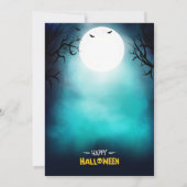 Invitation Déplaisant Haunted House Effrayant Halloween Party (Dos)