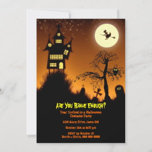 Invitation Déplaisant Haunted House Halloween Parti