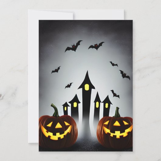 Invitation Déplaisant Jack o' Lantern Halloween Bash Party (Devant)