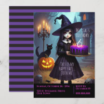 Déplaisant mignon, sorcière violette Anniversaire,