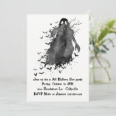 Invitation déplaisante de partie de Halloween de (Debout devant)