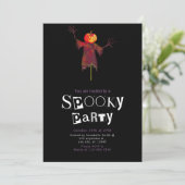 Invitation Déplaisante Écarette avec Halloween à la tête de l (Debout devant)