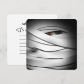 Invitation Déplaisante effrayante une teinte Halloween maman (Devant / Derrière)