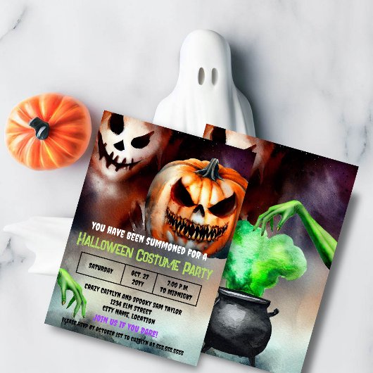 Invitation déplaisante Halloween Costume Party