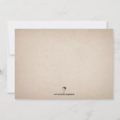 Invitation Déplaisante vintage personnalisable (Dos)