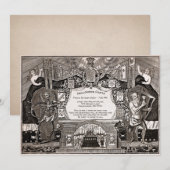 Invitation Déplaisante vintage personnalisable (Devant / Derrière)