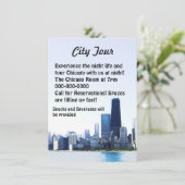 Invitation Dépliant de la visite de Chicago (Debout devant)