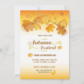 Invitation Dépliant du Festival d'Automne (Devant)