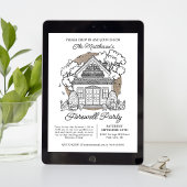 Invitation Déposer Dans Cute Fox House Farewell Party