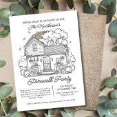 Invitation Déposez À L'Automne House Farewell Party