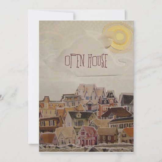 Invitation Déposez Dans Collage Ménage - (Devant)