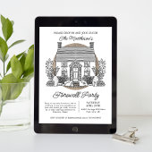 Invitation Déposez Dans Cute House Farewell Party