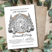 Invitation Déposez Dans La Fête D'Adieu Des Oies D'Hiver