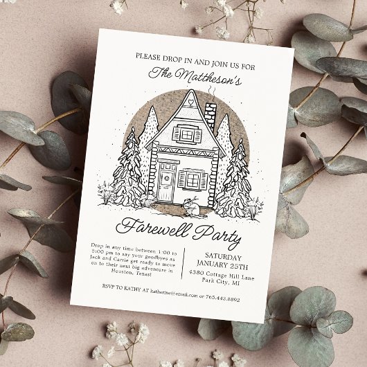 Invitation Déposez-Vous Arrêter Par Winter Farewell Party