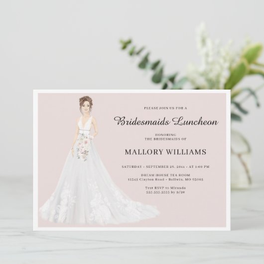 Invitation d'épouses pour déjeuner nuptiale (Debout devant)