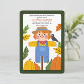 Invitation d'épouvantail de chute (Debout devant)