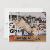 invitation d'équitation de taureau (Devant)