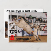 invitation d'équitation de taureau (Devant / Derrière)