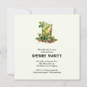 Invitation Derby au Julep à la Menthe à l'Aquarelle (Devant)