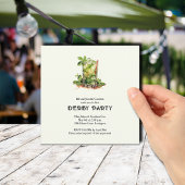 Invitation Derby au Julep à la Menthe à l'Aquarelle