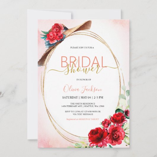 Invitation Derby Bridal Show (Devant)
