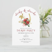 Invitation Derby de cheval de course moderne et soirée equest (Debout devant)