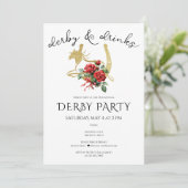 Invitation Derby de chevaux de course moderne et soirée boiss (Debout devant)