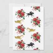 Invitation Derby de chevaux de course moderne et soirée boiss (Dos)