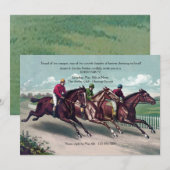 Invitation Derby de Course Serrée (Devant / Derrière)