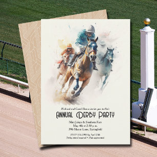 Invitation Derby Horse et Jockey Party